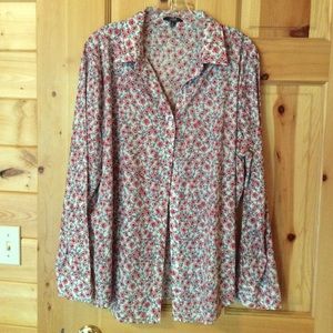 NYDJ Button Down Camp Shirt